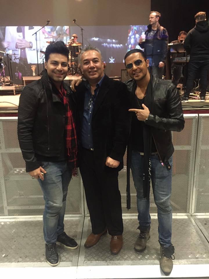 Stage side with Kamran & Hooman