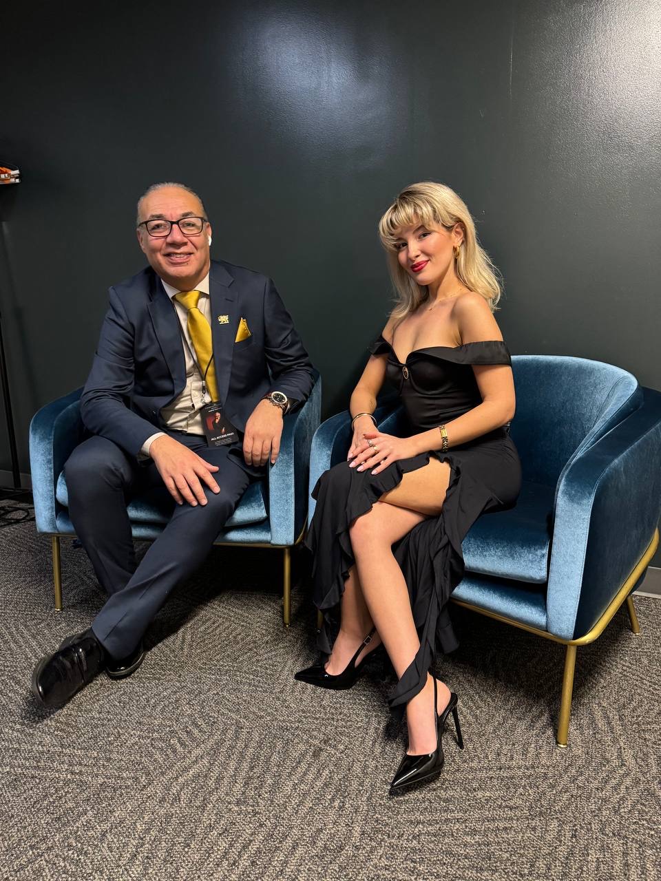 Green room with Donya