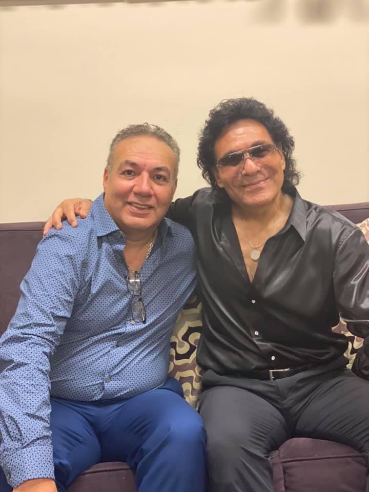 Green room with Andy