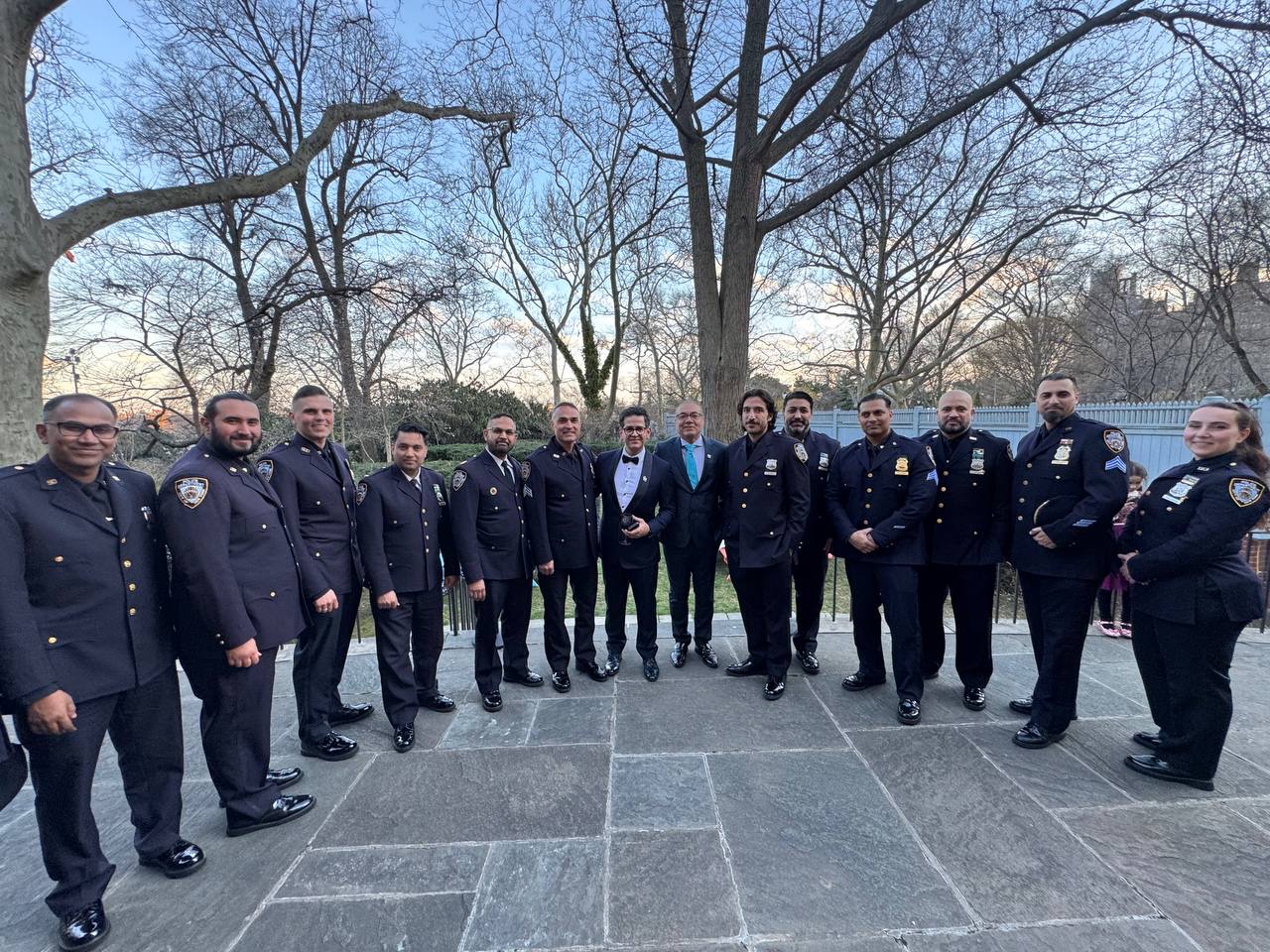 Gracie mansion with NYPD and Hamid Talebzadeh